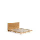 Bett Norlen aus Eichenfurnier mit naturfarbenem Finish und LED-Licht für Matratzen 160 x 200 cm FSC Mix Credit von Kave Home – Bild 7