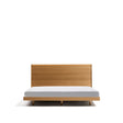 Bett Norlen aus Eichenfurnier mit naturfarbenem Finish und LED-Licht für Matratzen 180 x 200 cm FSC Mix Credit von Kave Home – Bild 1