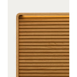 Bett Norlen aus Eichenfurnier mit naturfarbenem Finish und LED-Licht für Matratzen 180 x 200 cm FSC Mix Credit von Kave Home – Bild 13