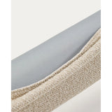 Bett Odina mit abnehmbarem Bezug aus ecrufarbenem Boucléstoff, Beine aus Eschenholz, naturfarbenes Finish, für Matratzen 180 x 200 cm von Kave Home – Bild 11