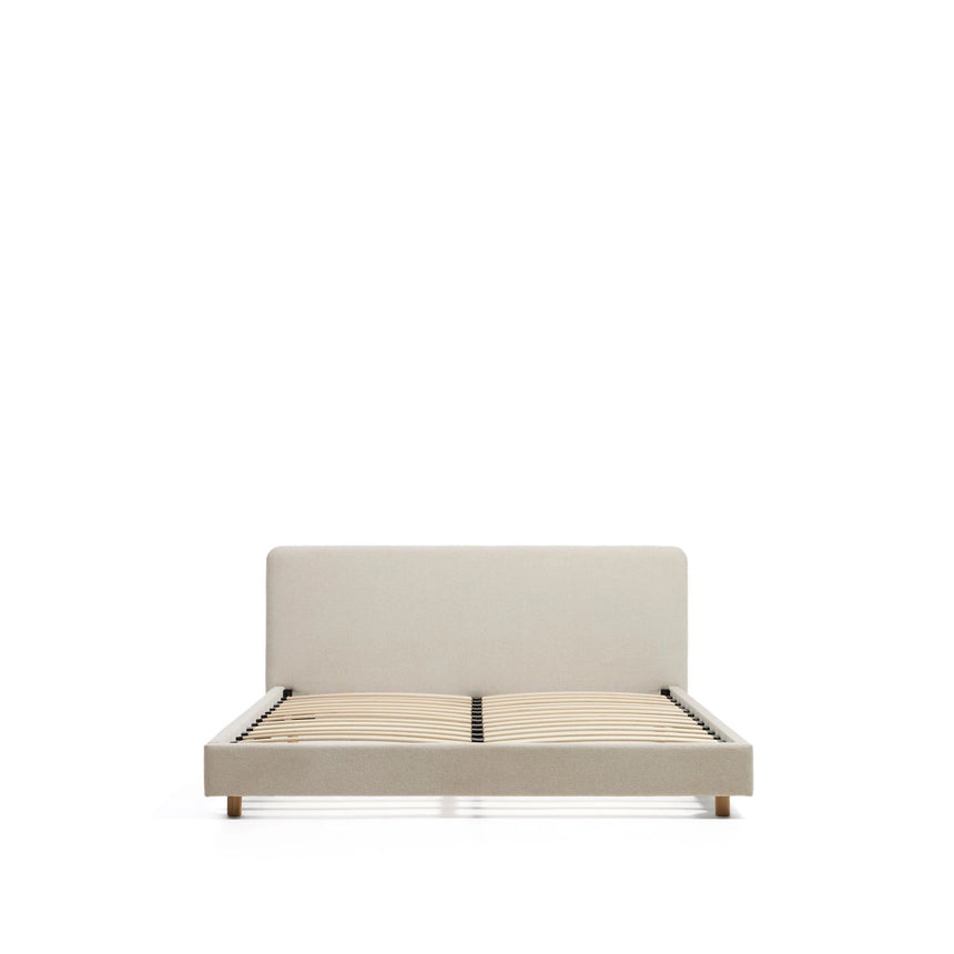Bett Selven in beiger Chenille für Matratzen 150 x 200 cm von Kave Home – Bild 6