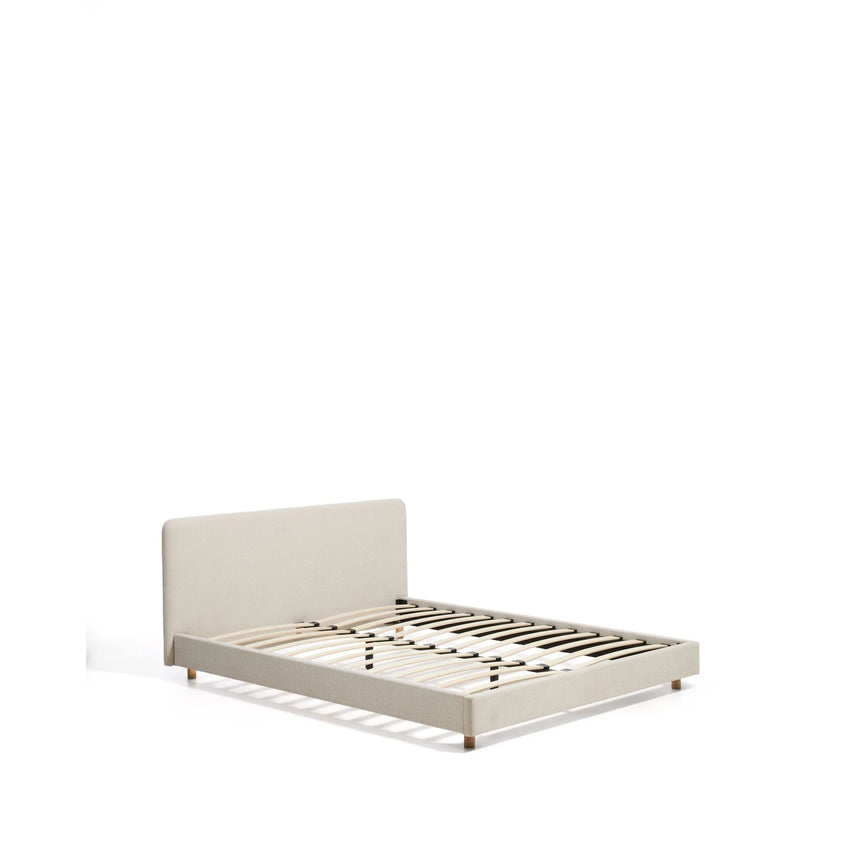 Bett Selven in beiger Chenille für Matratzen 150 x 200 cm von Kave Home – Bild 7