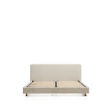 Bett Selven in beiger Chenille für Matratzen 160 x 200 cm von Kave Home – Bild 3