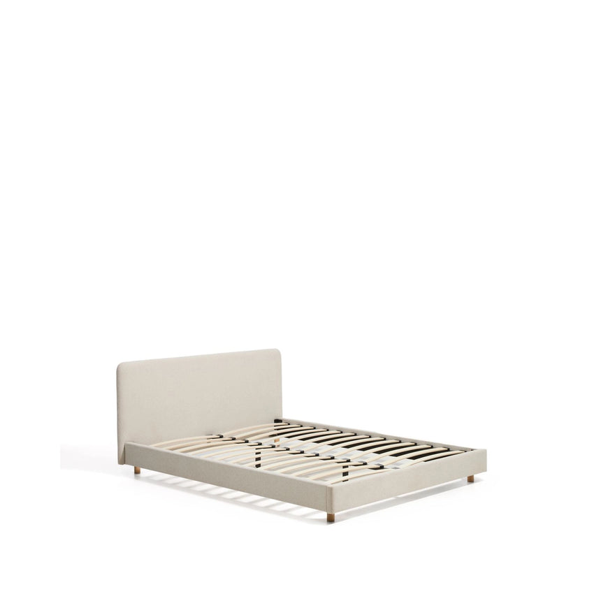 Bett Selven in beiger Chenille für Matratzen 160 x 200 cm von Kave Home – Bild 4