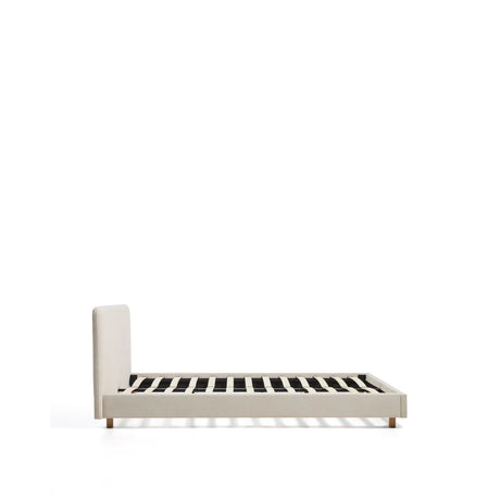Bett Selven in beiger Chenille für Matratzen 160 x 200 cm von Kave Home – Bild 5