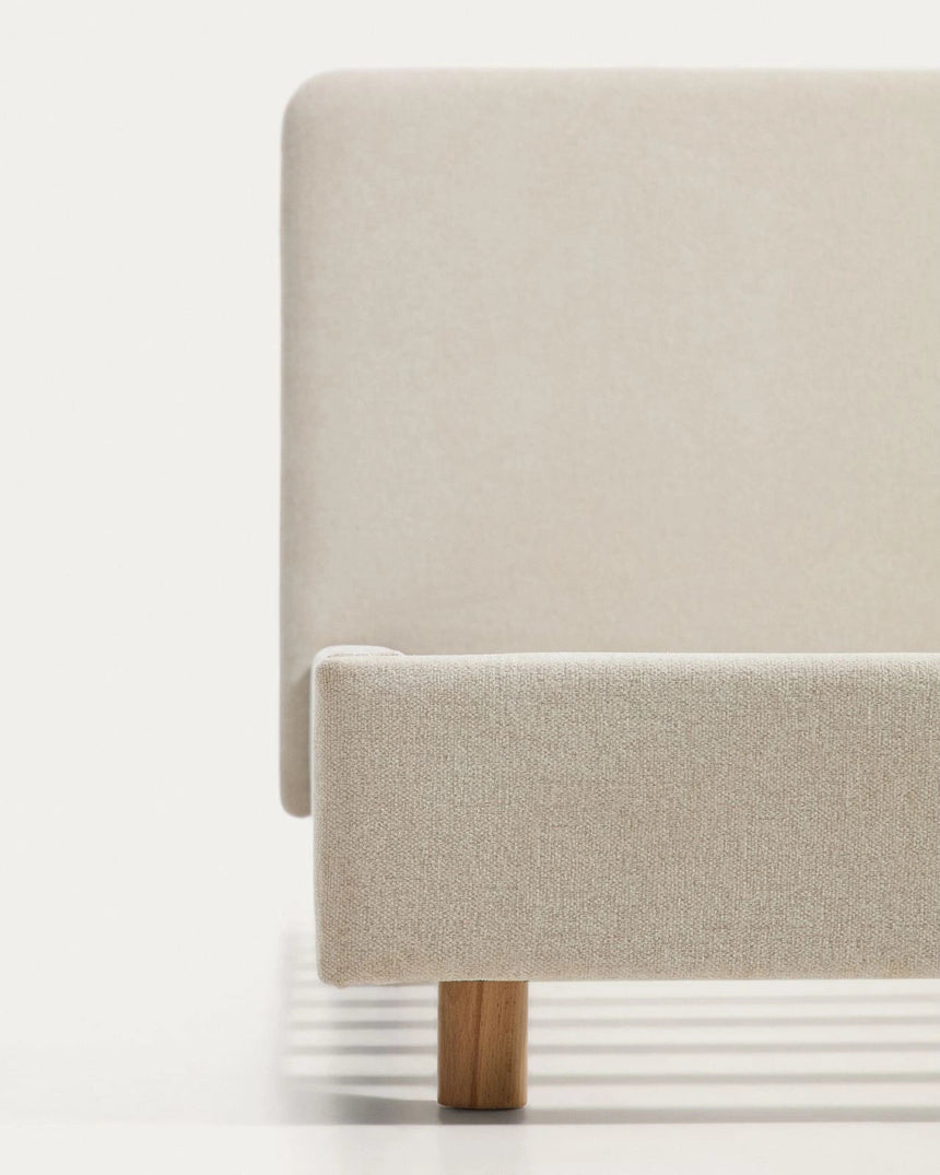 Bett Selven in beiger Chenille für Matratzen 160 x 200 cm von Kave Home – Bild 6
