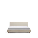 Bett Selven in beiger Chenille für Matratzen 180 x 200 cm von Kave Home – Bild 1