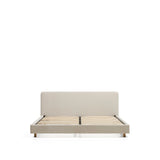 Bett Selven in beiger Chenille für Matratzen 180 x 200 cm von Kave Home – Bild 3