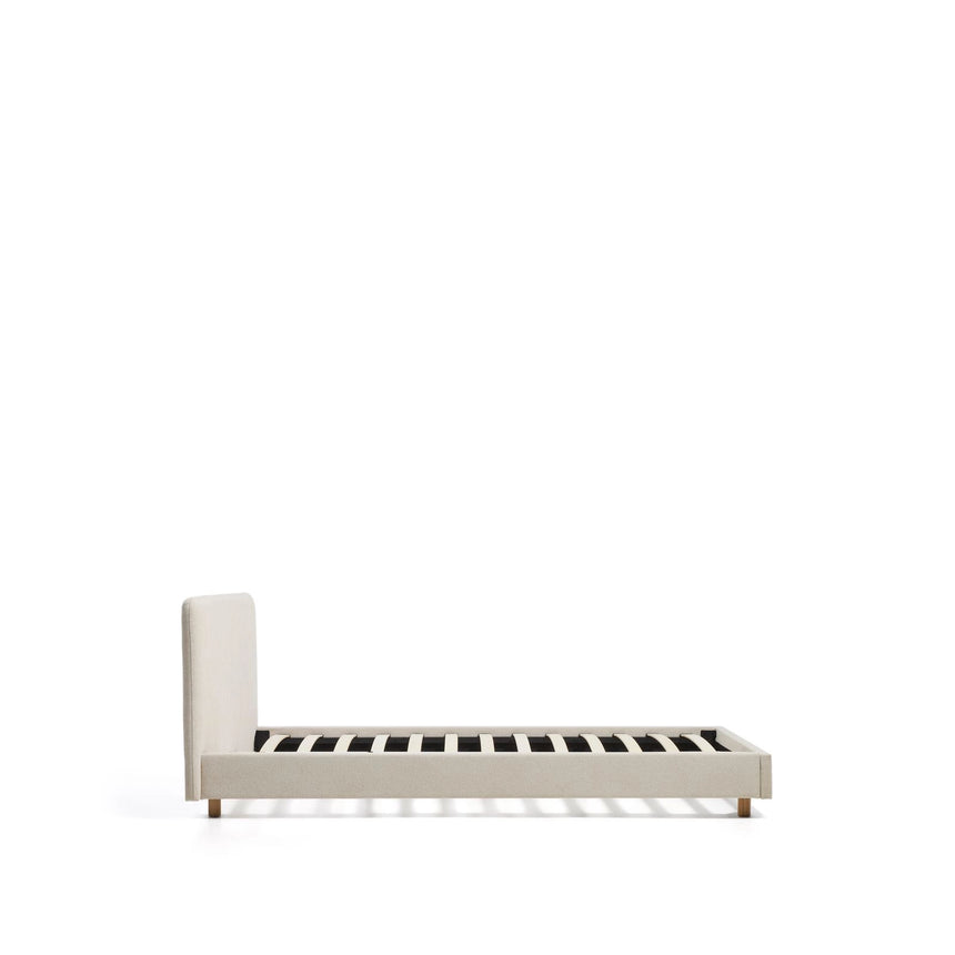 Bett Selven in beiger Chenille für Matratzen 90 x 200 cm von Kave Home – Bild 4