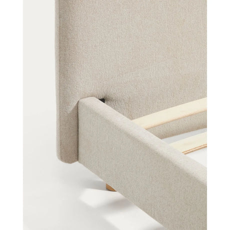 Bett Selven in beiger Chenille für Matratzen 90 x 200 cm von Kave Home – Bild 6