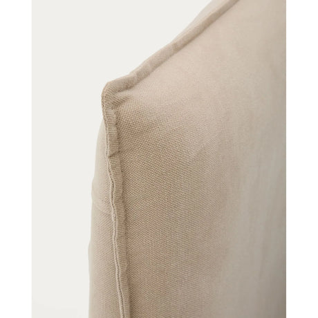 Bett mit abnehmbarem Bezug Jaira aus Leinen und Baumwolle taupe für eine Matratze von 150 x 190 cm FSC Mix Credit von Kave Home – Bild 10