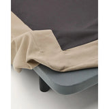 Bett mit abnehmbarem Bezug Jaira aus Leinen und Baumwolle taupe für eine Matratze von 150 x 190 cm FSC Mix Credit von Kave Home – Bild 11