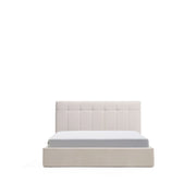 Bett mit klappbarem Bettkasten Darnela in Chenille für Matratzen 150 x 200 cm von Kave Home – Bild 1