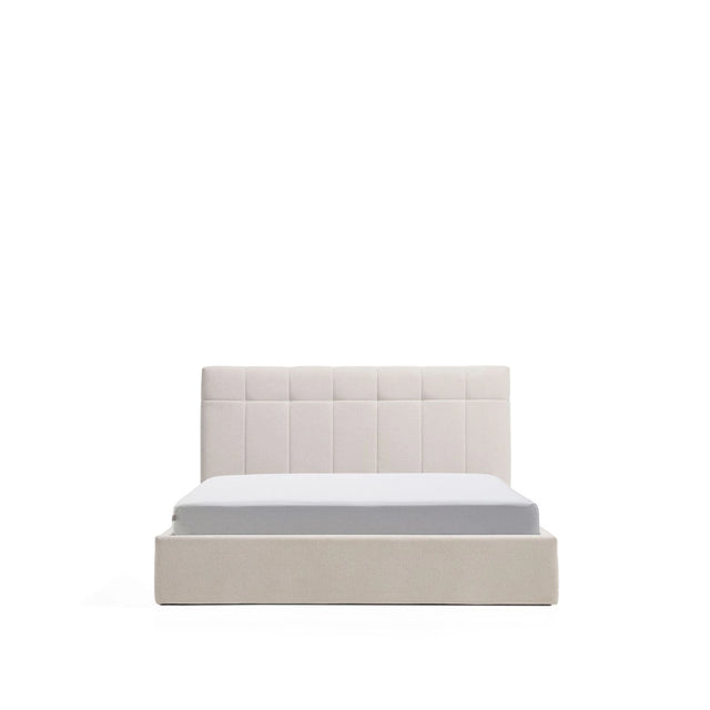 Bett mit klappbarem Bettkasten Darnela in Chenille für Matratzen 150 x 200 cm von Kave Home – Bild 1
