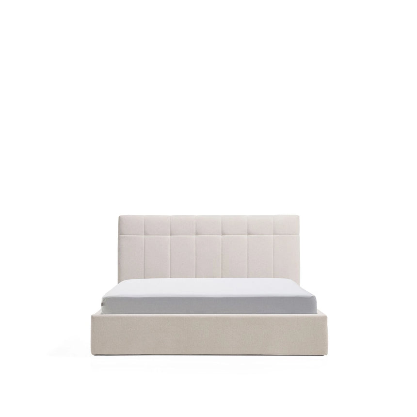 Bett mit klappbarem Bettkasten Darnela in Chenille für Matratzen 150 x 200 cm von Kave Home – Bild 1