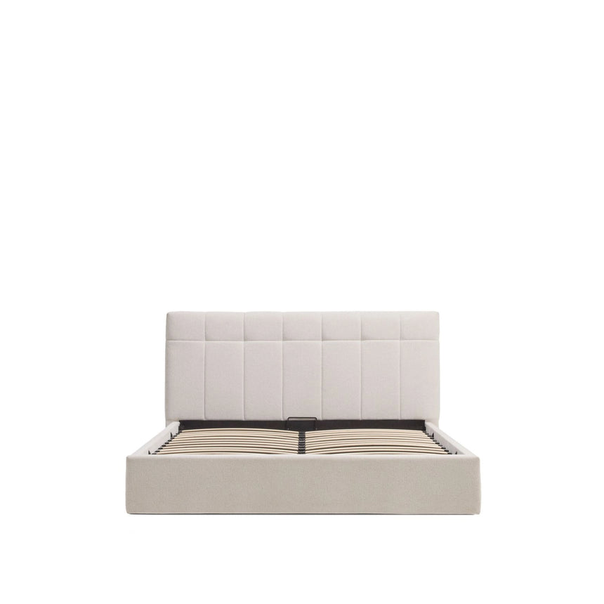 Bett mit klappbarem Bettkasten Darnela in Chenille für Matratzen 160 x 200 cm von Kave Home – Bild 3