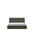 Bett mit klappbarem Bettkasten Darnela in moosgrüner Chenille für Matratzen 160 x 200 cm von Kave Home – Bild 1