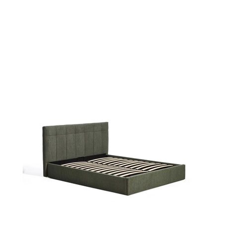Bett mit klappbarem Bettkasten Darnela in moosgrüner Chenille für Matratzen 160 x 200 cm von Kave Home – Bild 5
