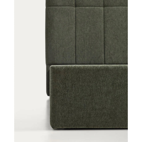 Bett mit klappbarem Bettkasten Darnela in moosgrüner Chenille für Matratzen 160 x 200 cm von Kave Home – Bild 7
