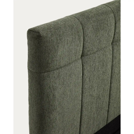 Bett mit klappbarem Bettkasten Darnela in moosgrüner Chenille für Matratzen 160 x 200 cm von Kave Home – Bild 9