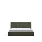Bett mit klappbarem Bettkasten Darnela in moosgrüner Chenille für Matratzen 180 x 200 cm von Kave Home – Bild 1