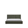 Bett mit klappbarem Bettkasten Darnela in moosgrüner Chenille für Matratzen 180 x 200 cm von Kave Home – Bild 1