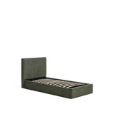 Bett mit klappbarem Bettkasten Darnela in moosgrüner Chenille für Matratzen 90 x 200 cm von Kave Home – Bild 6