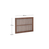 Bettkopfteil Beyla aus massivem Eschenholz mit nussbaumfarbenem Finish für Betten bis zu 90 cm FSC 100 % von Kave Home – Bild 4