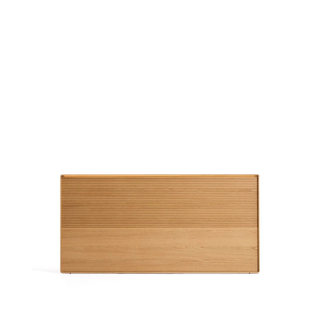 Bettkopfteil Norlen aus Eichenfurnier mit naturfarbenem Finish und LED-Licht für Betten bis zu 180 cm FSC Mix Credit von Kave Home – Bild 1