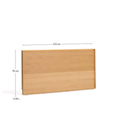 Bettkopfteil Norlen aus Eichenfurnier mit naturfarbenem Finish und LED-Licht für ein Bett bis zu 160 cm FSC Mix Credit von Kave Home – Bild 3