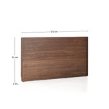 Bettkopfteil Norlen aus Nussbaumfurnier mit dunklem Finish und LED-Licht für ein Bett bis zu 160 cm FSC Mix Credit von Kave Home – Bild 3