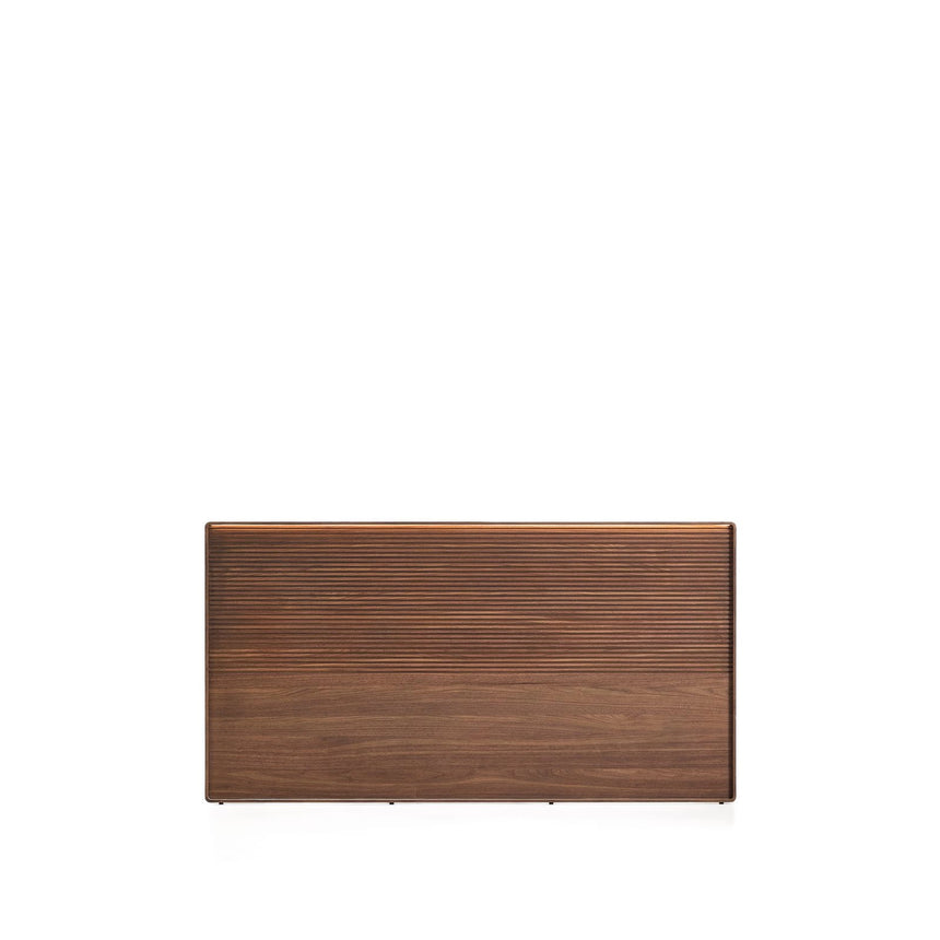 Bettkopfteil Norlen aus Nussbaumfurnier mit dunklem Finish und LED-Licht für ein Bett bis zu 160 cm FSC Mix Credit von Kave Home – Bild 4