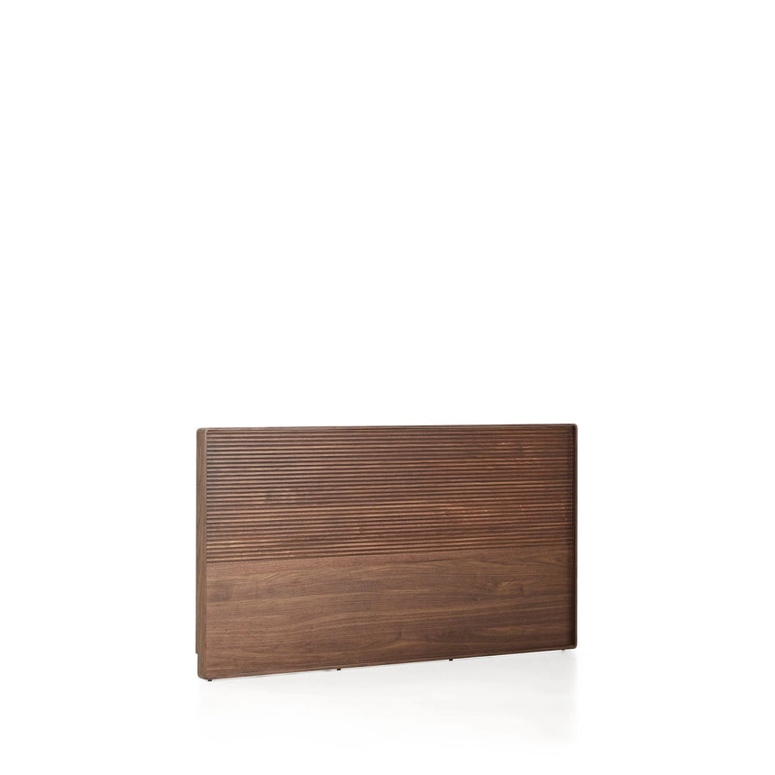 Bettkopfteil Norlen aus Nussbaumfurnier mit dunklem Finish und LED-Licht für ein Bett bis zu 160 cm FSC Mix Credit von Kave Home – Bild 5