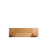 Bettkopfteil Norlen mit 2 Nachttischen aus Eichenfurnier mit naturfarbenem Finish und LED-Licht für Betten bis zu 160 cm FSC Mix Credit von Kave Home – Bild 3
