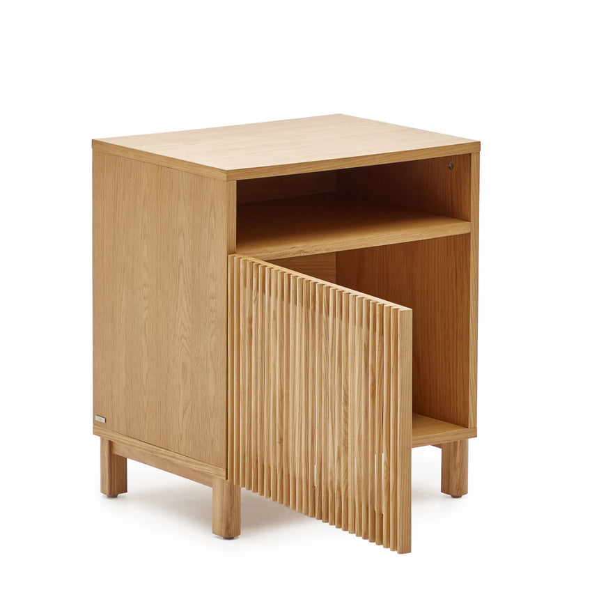 Beyla Nachttisch aus massiver Eiche und Eichenfurnier 53 x 62 cm FSC 100% von Kave Home – Produktbild 10