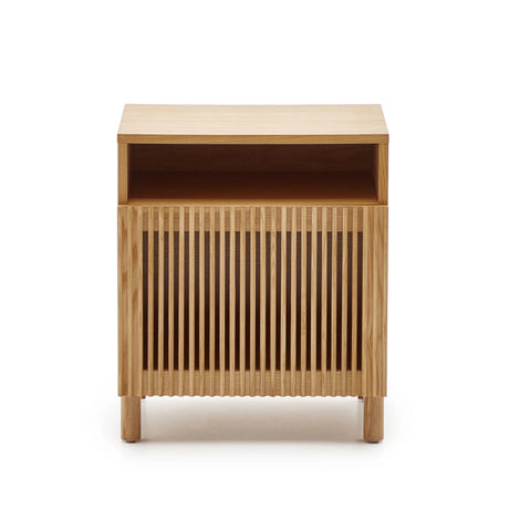 Beyla Nachttisch aus massiver Eiche und Eichenfurnier 53 x 62 cm FSC 100% von Kave Home – Produktbild 12