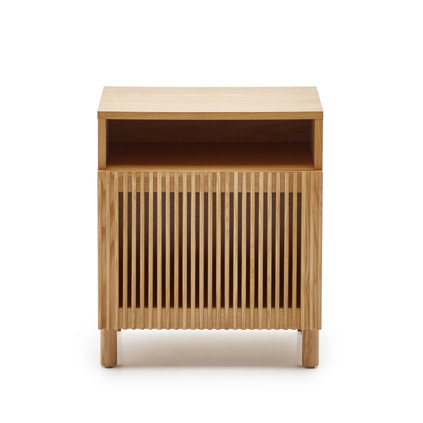 Beyla Nachttisch aus massiver Eiche und Eichenfurnier 53 x 62 cm FSC 100% von Kave Home – Produktbild 12