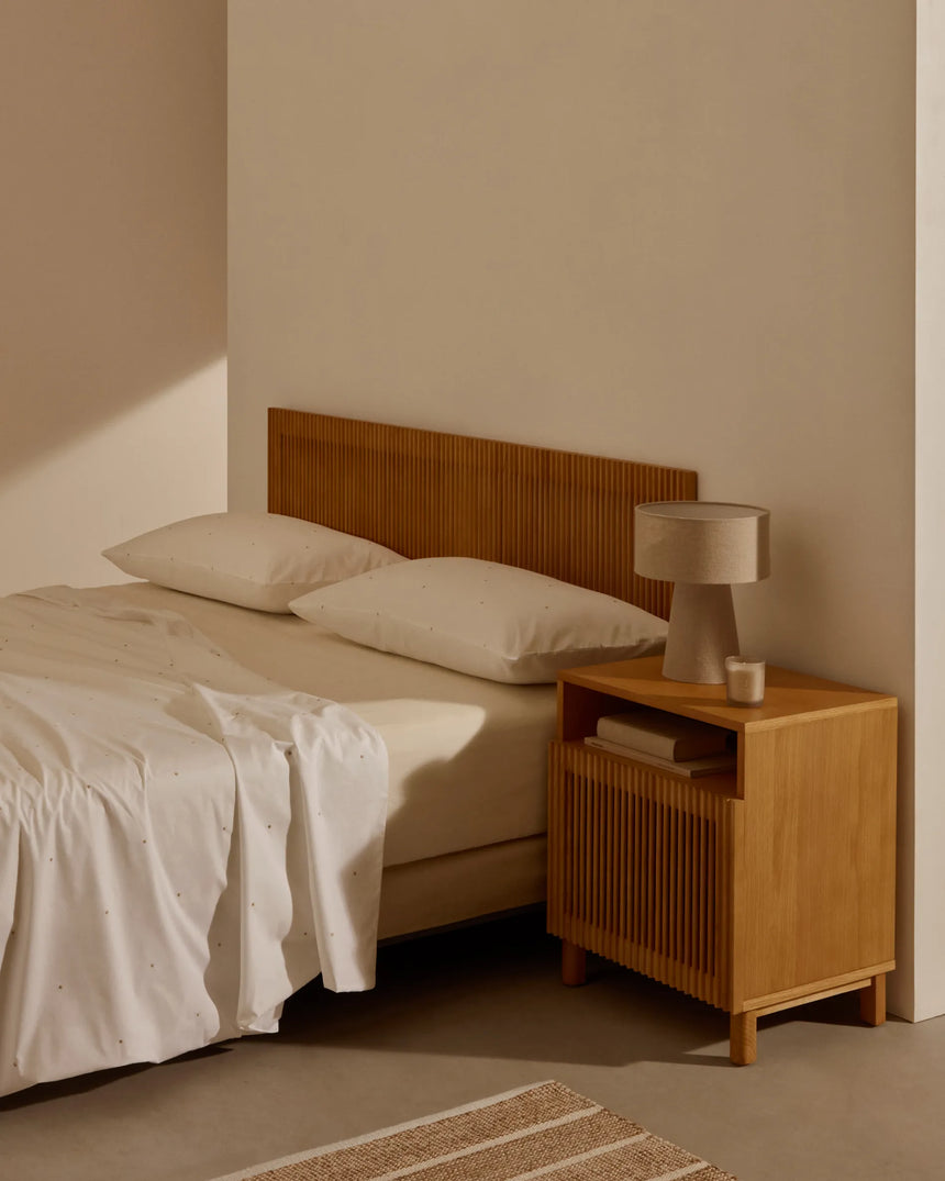 Beyla Nachttisch aus massiver Eiche und Eichenfurnier 53 x 62 cm FSC 100% von Kave Home – Produktbild 6