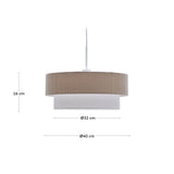 Bianella Deckenleuchte aus Baumwolle und beigem Cord Ø 40 cm von Kave Home – Bild 3