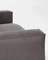 Blok 3-Sitzer-Sofa breiter Cord grau 240 cm von Kave Home – Produktbild 10