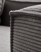 Blok 3-Sitzer-Sofa breiter Cord grau 240 cm von Kave Home – Produktbild 11