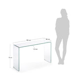 Burano Konsole aus Glas 125 x 40 cm von Kave Home – Bild 2