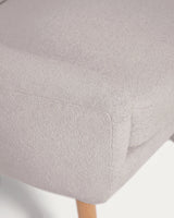 Candela Sessel Mikro-Bouclé in Grau FSC Mix Credit von Kave Home – Produktbild 10