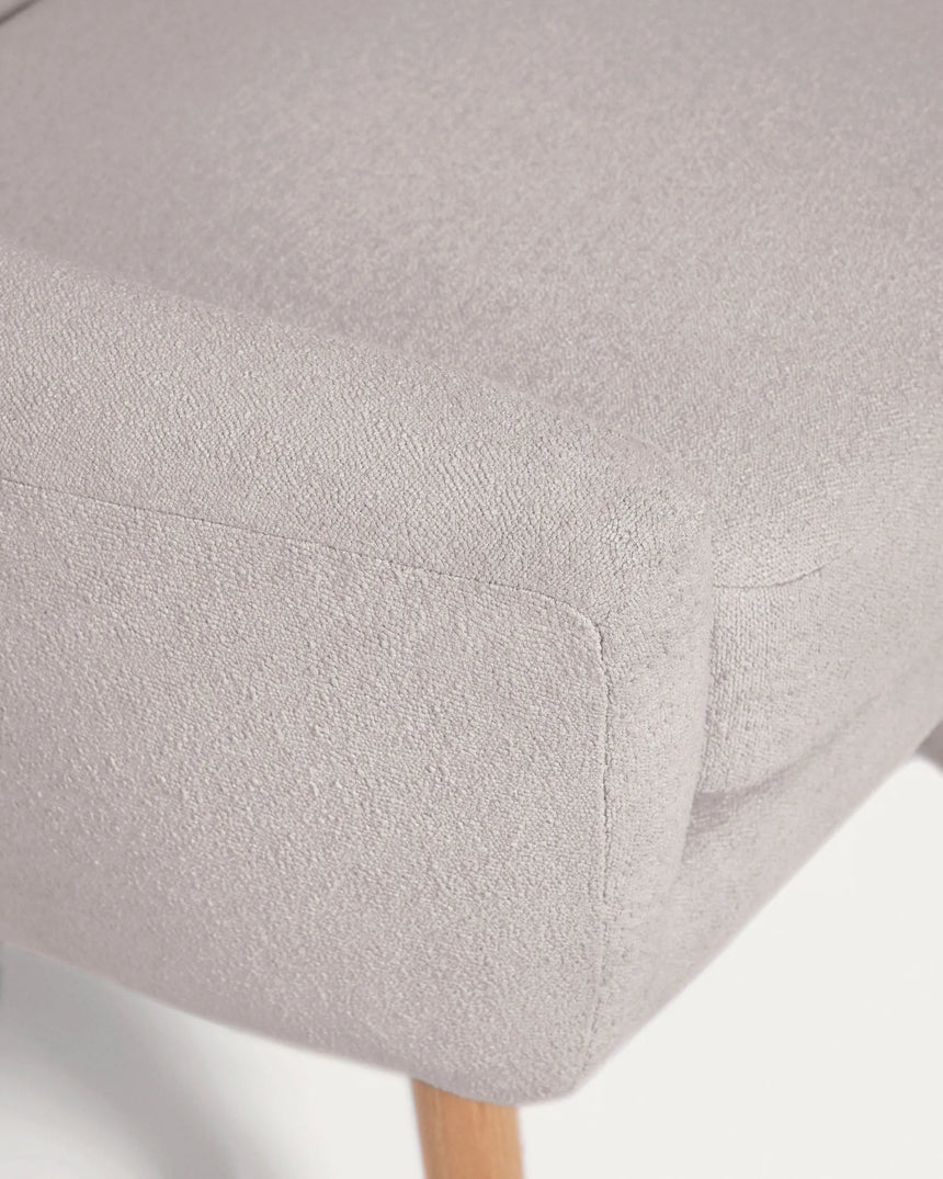 Candela Sessel Mikro-Bouclé in Grau FSC Mix Credit von Kave Home – Produktbild 10