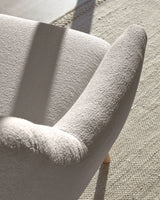Candela Sessel Mikro-Bouclé in Grau FSC Mix Credit von Kave Home – Produktbild 3