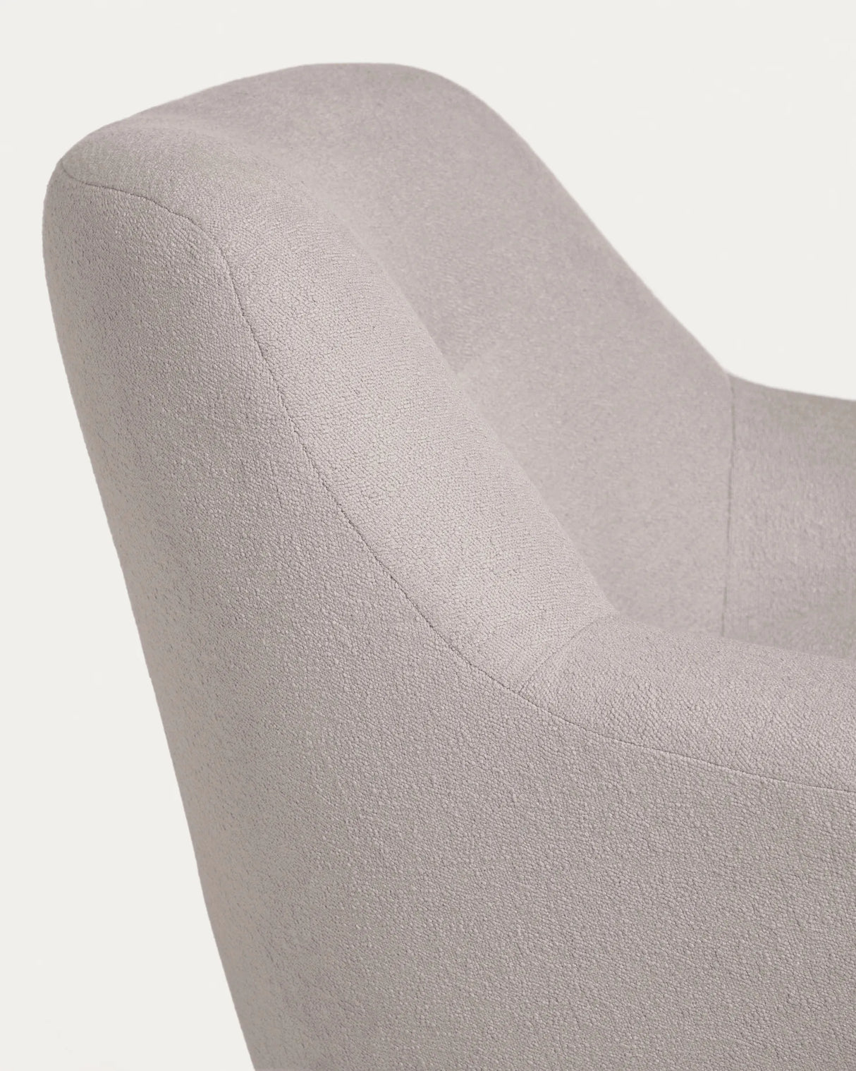 Candela Sessel Mikro-Bouclé in Grau FSC Mix Credit von Kave Home – Produktbild 9
