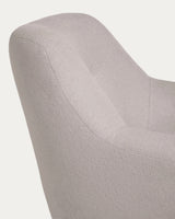 Candela Sessel Mikro-Bouclé in Grau FSC Mix Credit von Kave Home – Produktbild 9