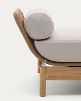 Catalina Daybed aus Seil in Grau und massivem Akazienholz FSC 100% von Kave Home – Produktbild 2