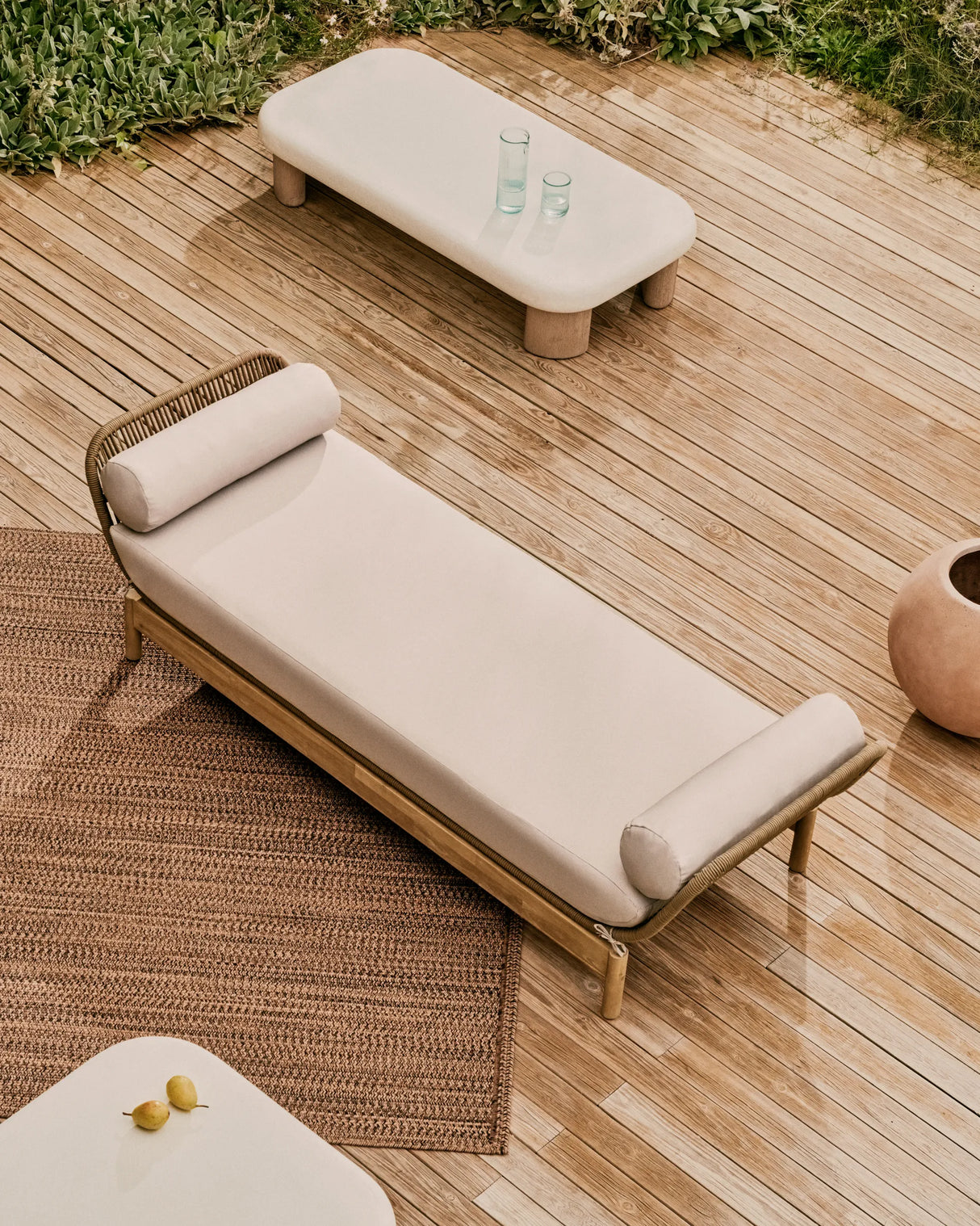 Catalina Daybed aus Seil in Grau und massivem Akazienholz FSC 100% von Kave Home – Produktbild 6