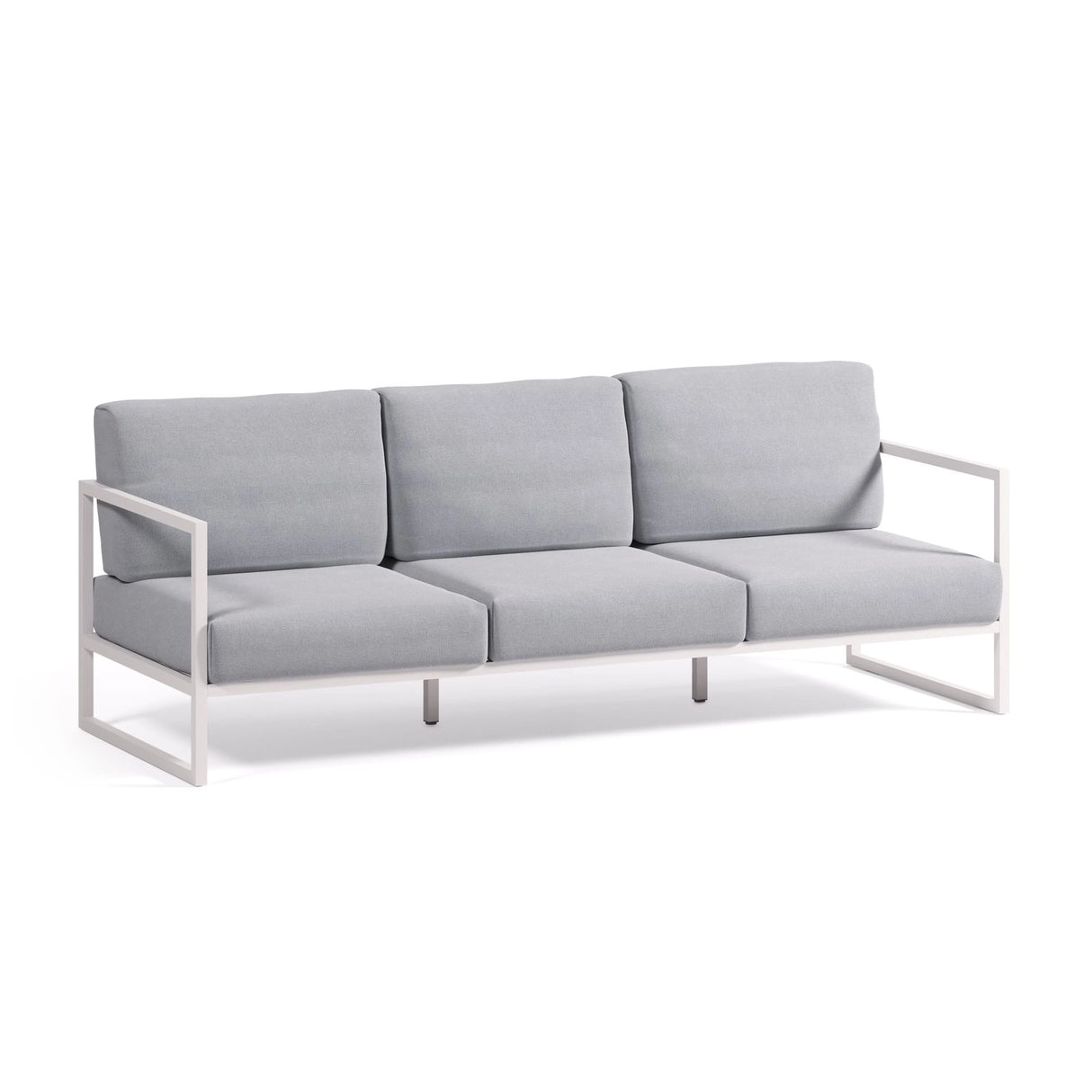 Comova 3-Sitzer-Sofa 100% outdoor blau und Aluminium weiß 222 cm von Kave Home – Bild 5